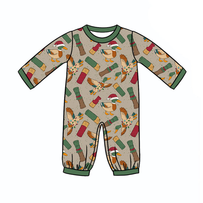 7.31 LR3209 Preorder Duck Call Baby Boys Christmas Romper