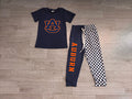 7.6 Preorder Kids Girls Auburn Short Sleeve Top with Checked Jogger Set
