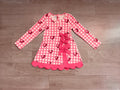 8.10 Preorder Kids Girls Pink Gingham 3D Heart Print Long Sleeve Active Dress