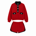 8.11  Preorder Adult Red Black Contrast Kids Casual Outfit
