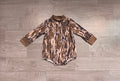8.11   Preorder Baby Boys Green Camo Long Sleeve Bubble Romper