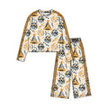 8.19 GLP3727 Preorder Cheers Stars Gold Print Girls Happy New Year Yoga Clothes Set
