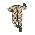 8.22 LR3309 Preorder Duck Camo Print Baby Boys Hunting Zipper Sleeper Romper