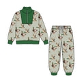 8.25 BLP1586 Preorder Duck Checkered Print Zipper Top Pockets Pants Boys Clothes Set