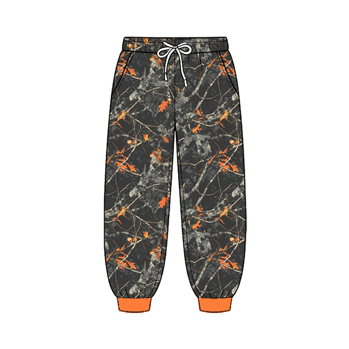 8.25  Preorder Bright Orange Tree Camo Pocket Jogger Pants