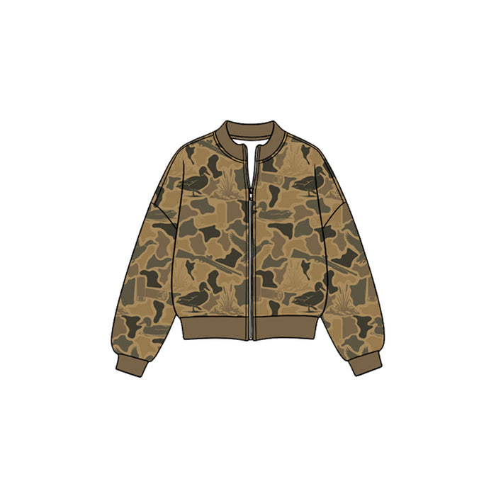 8.26 Preorder GT1885 Kids Girls  Hunting Duck Camo Active Jacket