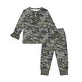 8.28 Preorder Toddler Girls Camo Dinosaue Long Sleeve Pajama Set with Ruffle