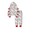 8.3 Preorder Kids Girls Christmas Tree Goose Hoodie Top with Jogger Set With Bow