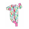 8.4 Preorder Baby Girls  Christmas Tree Long Sleeve Zipper Romper