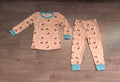 8.6 BLP1535 Preorder Nativity Stars Print Kids Christmas Pajamas Clothes Set