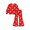 8.6 GLP3637 Preorder Love Letter Hearts Bows Print Girls Valentine's Day Scallop Clothes Set