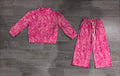 8.8 GLP3650 Preorder Pink Branch Print Long Sleeve Top Pockets Pants Girls Clothes Set