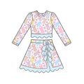 9.5 Preorder Baby Girls Easter Pastel Bunny Bow Scalloped Active Outfit