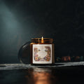 Amber Soy Candle — Floral Botanical Scented Jar 4 oz