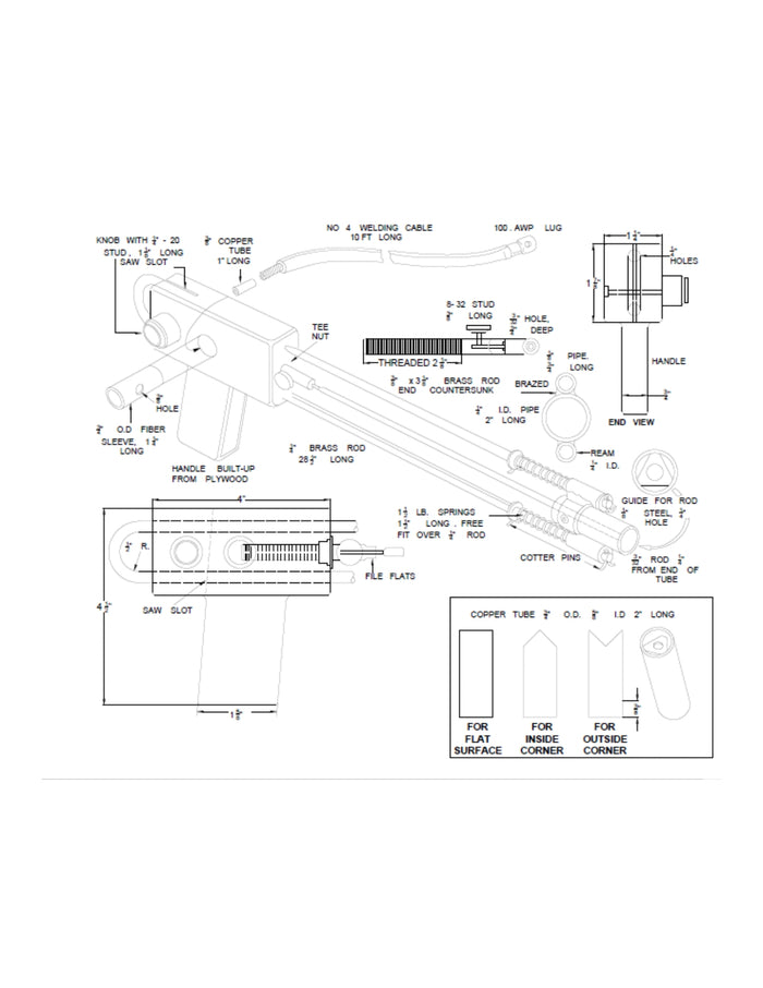 Arc Welding Gun Plans DIY Aluminum Welding Machine Torch Metalworking Equipment