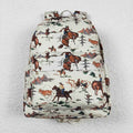BA0059 Cowboy Western Print Baby Boys Children Backpack Bags