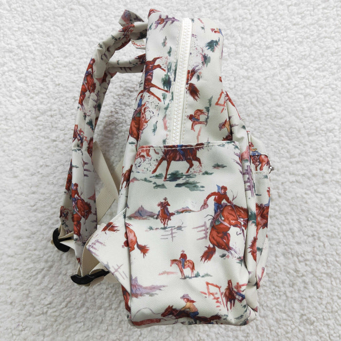 BA0059 Cowboy Western Print Baby Boys Children Backpack Bags
