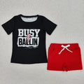 Baby Boys Baseball Shirt Top Cotton Shorts Clothes Sets