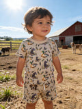 Baby Boys Ducks Calls Dogs Top Pockets Shorts Hunting Outfit