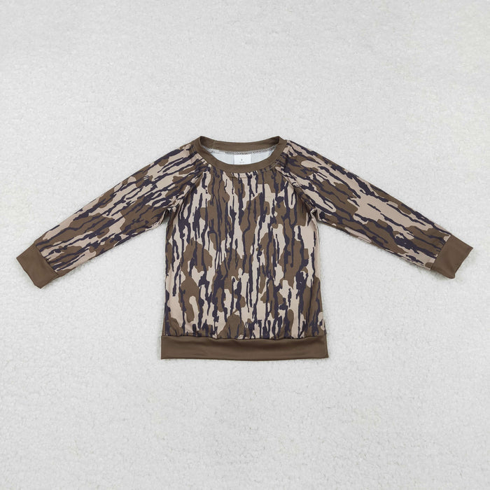 Baby Boys Green Camo Long Sleeve Top