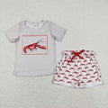 Baby Boys Grey Crawfish Tee Shirts Tops Shorts Clothes Sets