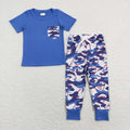 Baby Boys Short Sleeve Shirts Tee Camo Pants Outfit