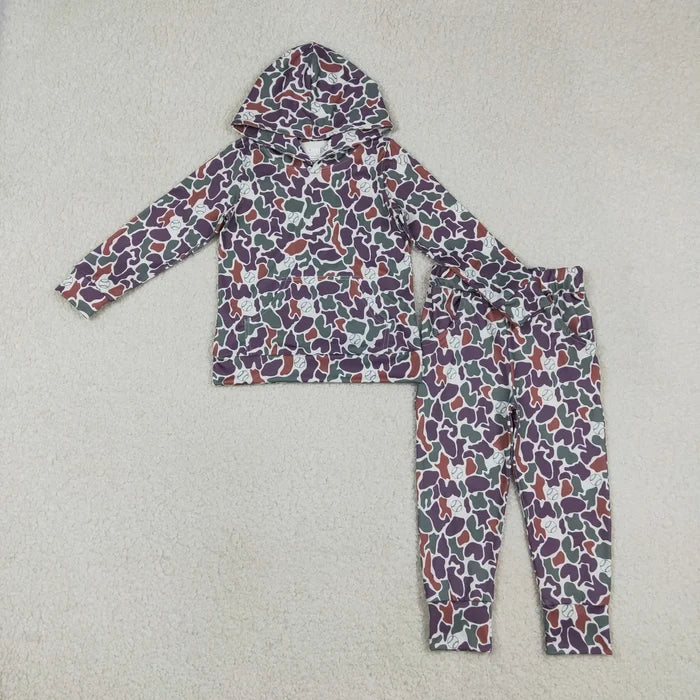 Baby Boys  Southern Camo Baseball Hoodie Pocket Jogger Outfit