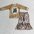 Baby Girls Duck Camo Bell Pants Clothes Sets