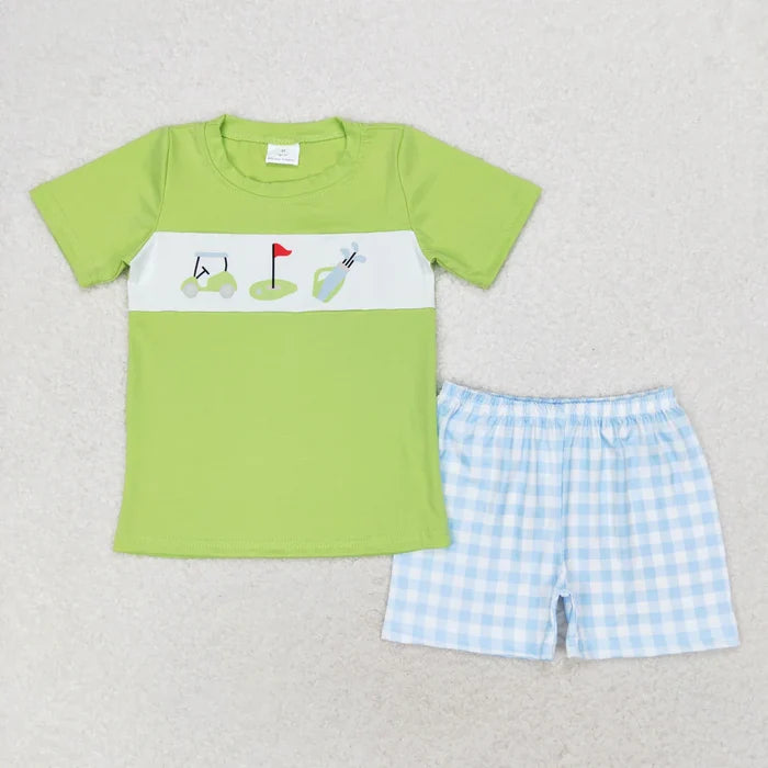 Baby Girls Golf Summer Sibling Rompers Dresses Outfits Clothes Sets
