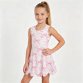 Baby Girls Pink Bows Floral Activity Wear Yoga Short Skort Knee Length Dresses