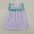 Baby Girls Purple Striped Sleeveless Dress