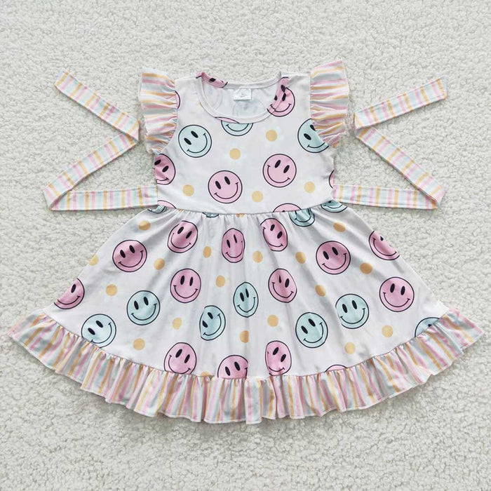 Baby Girls Smile Belts Knee Length Dresses