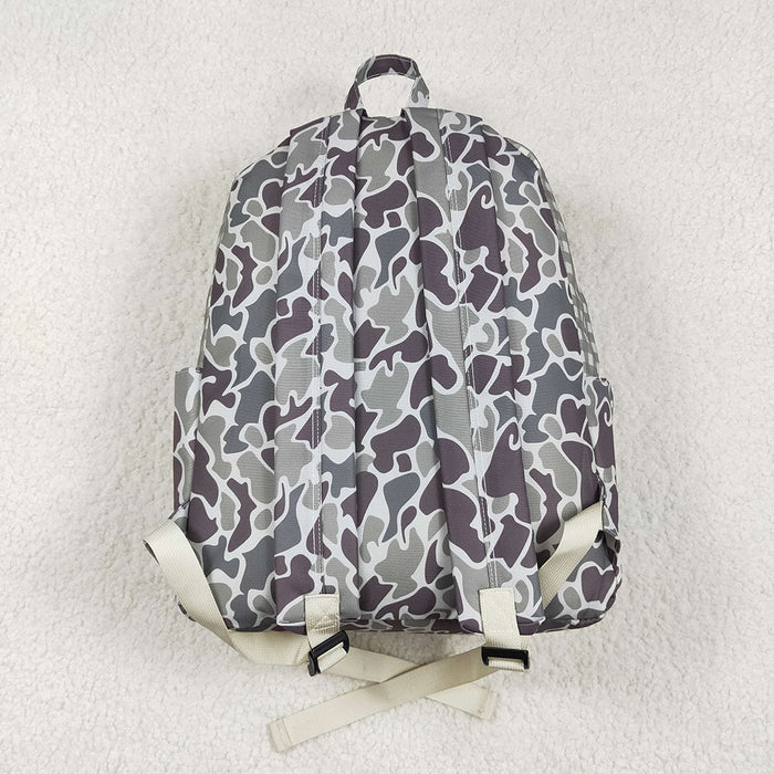 Baby Kids Boys Camo Dog Hunting Backpack Zip Back Bags