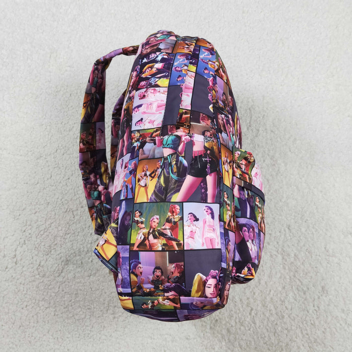 Baby Kids Demon Hunter Zipper School Back Bags