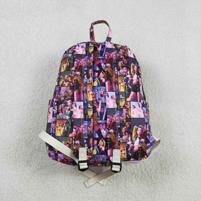 Baby Kids Demon Hunter Zipper School Back Bags