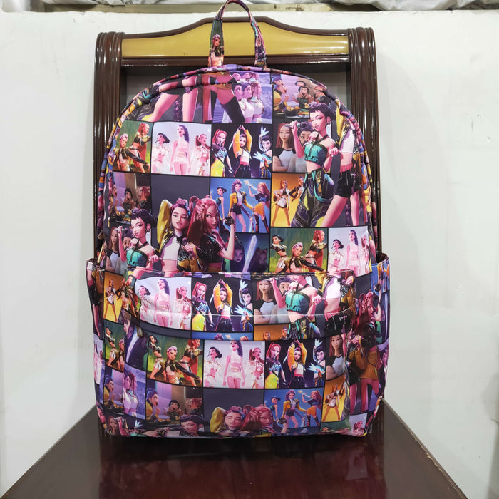 Baby Kids Demon Hunter Zipper School Back Bags