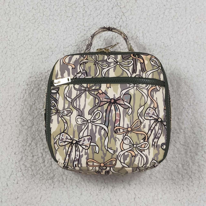 Baby Kids Southern Olive Camo Bows Lunch Boxes Bags