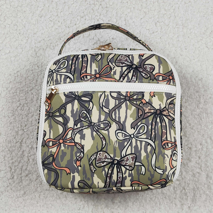 Baby Kids Southern Olive Camo Bows Lunch Boxes Bags