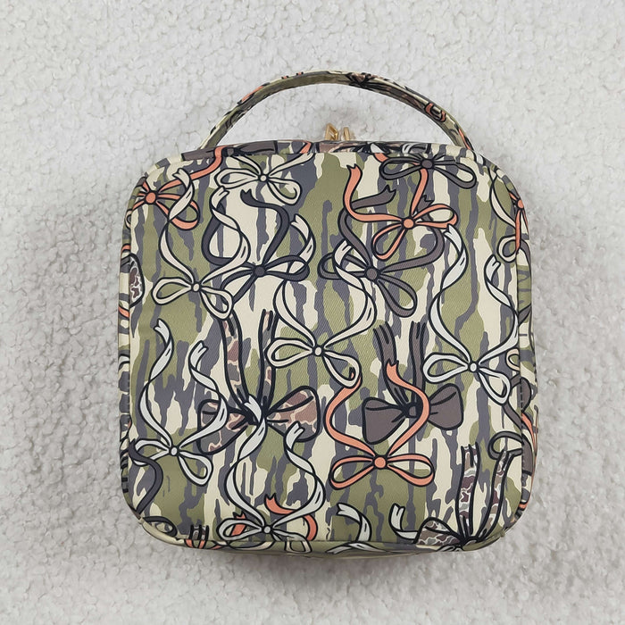 Baby Kids Southern Olive Camo Bows Lunch Boxes Bags