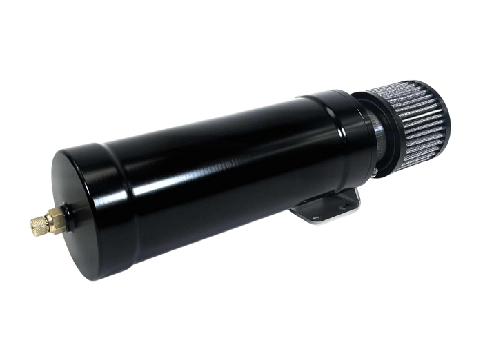 1 Qt XL Top Loader Billet Internally Baffled Oil Catch Can (Dual 10AN Port) - Motion Raceworks