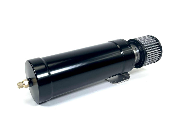 1 Qt XL Top Loader Billet Internally Baffled Oil Catch Can ( Single 12 AN Port ) - Motion Raceworks