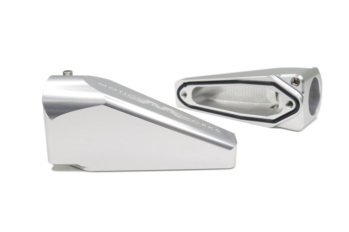 Billet Burn Down Breather Quick Release Fittings Clear Anodized (Pair) 32-130-Motion Raceworks-Motion Raceworks