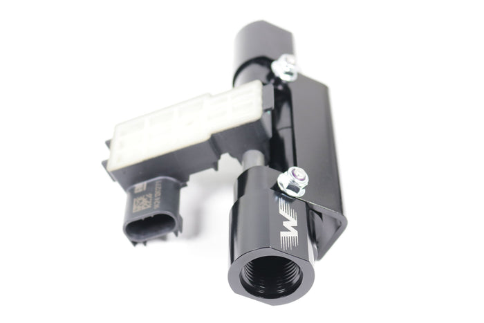 Billet Dual Channel In Line Flex Fuel Sensor Mount 6, 8, 10AN Sensor Not Included-Motion Raceworks-Motion Raceworks
