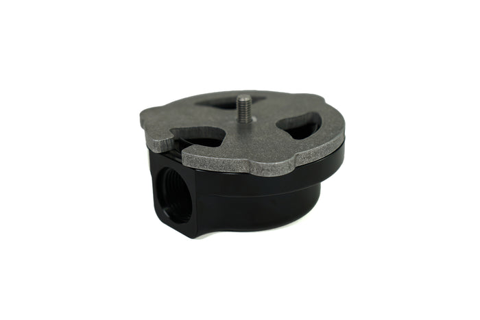 Billet Fuel Sump -12 ORB Single Outlet by Motion Raceworks 27-160-Motion Raceworks-Motion Raceworks