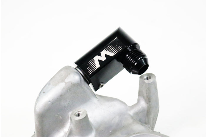 Billet Valve Cover Breather Attachment for Factory 5/8" Quick Release 10AN 90 Degree Adapter Fitting Gen V LT, Gen 3 Hemi, more.-Motion Raceworks-Motion Raceworks