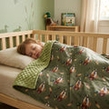 BL0287 Duck Call Feather Print Baby Boys Blanket