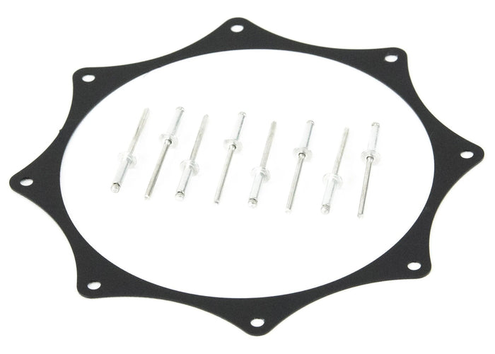 Black Anodized Exhaust Trim Ring (Single, 3"-5")-Motion Raceworks-Motion Raceworks