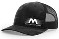 Black Camo Flying M Snapback Hat - Motion Raceworks