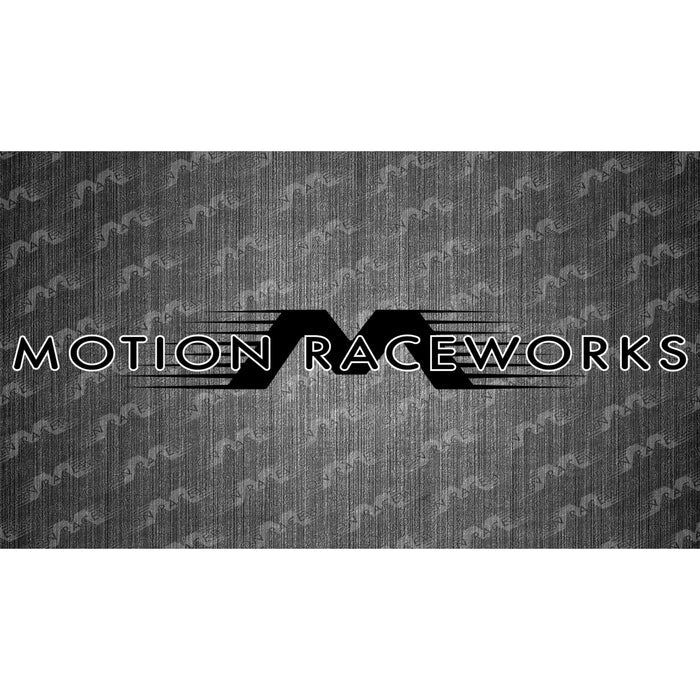 Black/White Motion Raceworks Large Decal 48"x6"-Motion Raceworks-Motion Raceworks