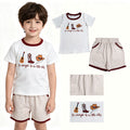 BSSO1578 It's Alright To be Little Bitty Top Stripes Shorts Boys Summer Clothes Set